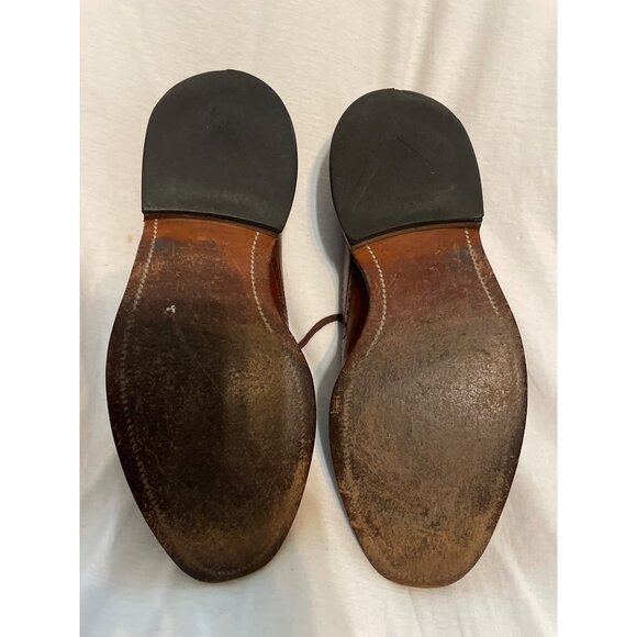 Allen Edmonds Mens Brogue Oxford Dress Shoes Size 7D Brown Leather - Picture 13 of 15